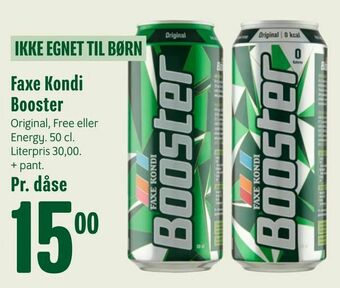 Min Købmand Faxe Kondi Booster tilbud