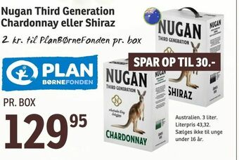 SPAR Nugan Third Generation Chardonnay eller Shiraz tilbud
