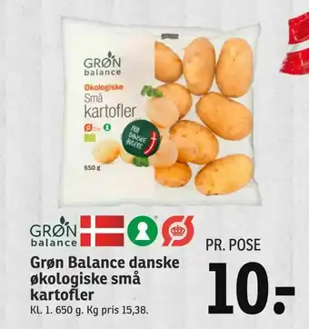 SPAR Grøn Balance danske økologiske små kartofler tilbud