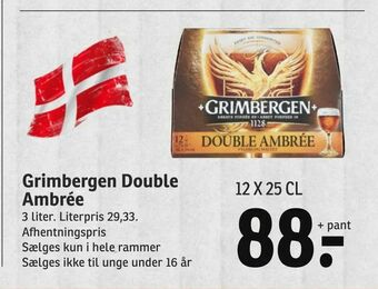 SPAR Grimbergen Double Ambrée tilbud