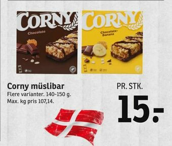 SPAR Corny müslibar tilbud