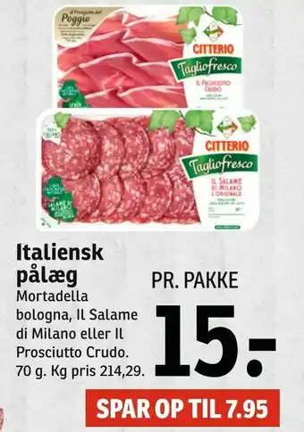 SPAR Italiensk pålæg tilbud