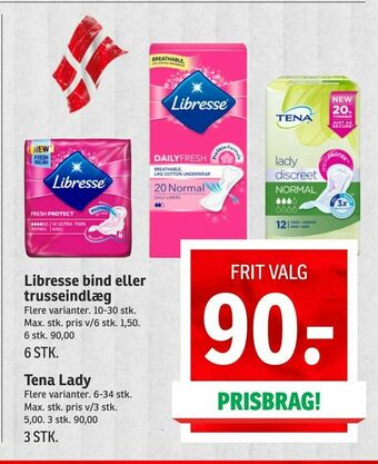 Libresse bind eller trusseindlæg