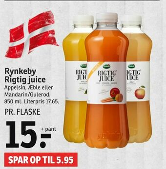 SPAR Rynkeby Rigtig juice tilbud