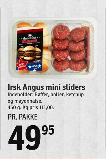 SPAR Irsk Angus mini sliders tilbud
