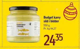 Føtex Budget karry sild i bidder tilbud