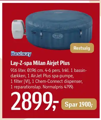 Føtex Lay-z-spa milan airjet plus tilbud