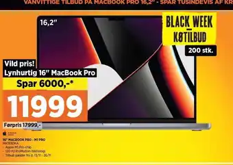 Power 16´´ macbook pro - m1 pro tilbud