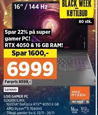 Power Loq gamer pc tilbud