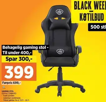 Power Gaming stol tilbud