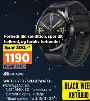 Power Watch gt 3 - smartwatch tilbud