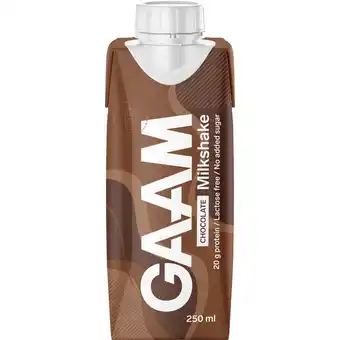 Gaam | 5 x proteinmilkshake chokolade | træning & vægt > protein produkter,kosttilskud & vitaminer