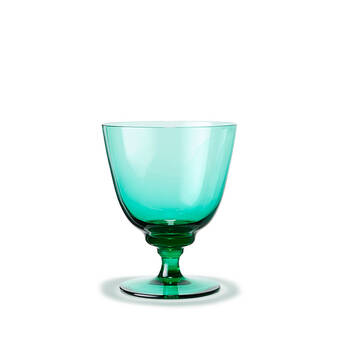 Kop & Kande Holmegaard flow glas på fod emerald green 35 cl tilbud