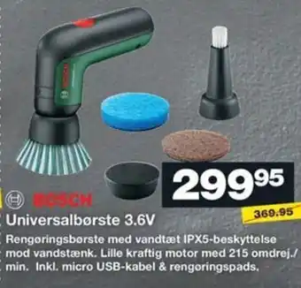 Bauhaus BOSCH Universalbørste 3.6V tilbud