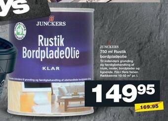 Bauhaus JUNCKERS 750 ml Rustik bordpladeolie tilbud