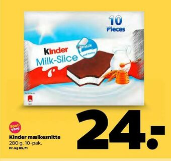 Netto Kinder mælkesnitte tilbud