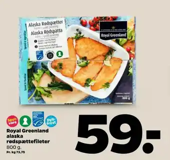 Netto Royal Greenland alaska rødspættefileter tilbud