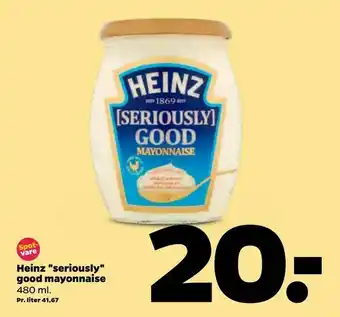 Netto Heinz "seriously" good mayonnaise tilbud