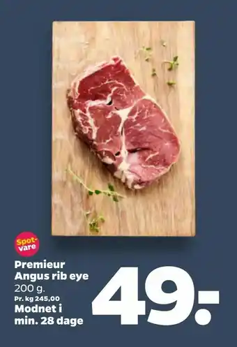 Netto Premieur Angus rib eye tilbud