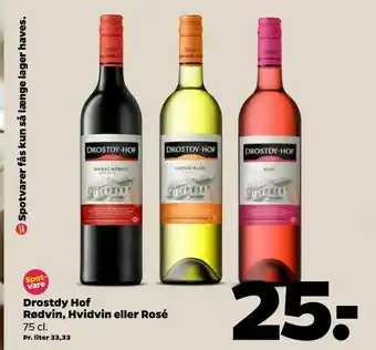 Netto Drostdy Rødvin, Hvidvin eller Rosé Hof tilbud