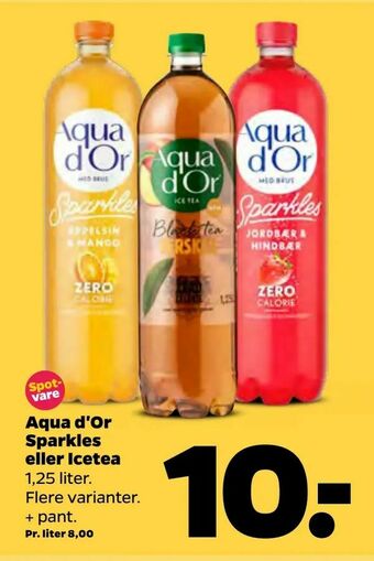 Netto Aqua d'Or Sparkles eller Icetea tilbud