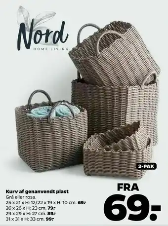 Netto Kurv af genanvendt plast tilbud