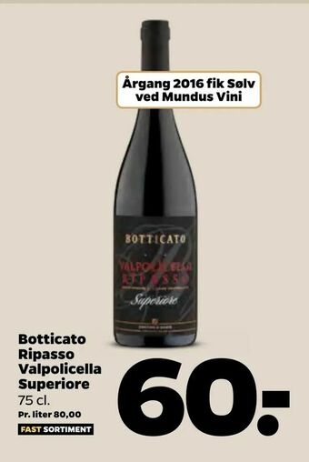 Netto Botticato Ripasso Valpolicella Superiore tilbud