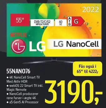 Føtex Lg 55nano76 tilbud