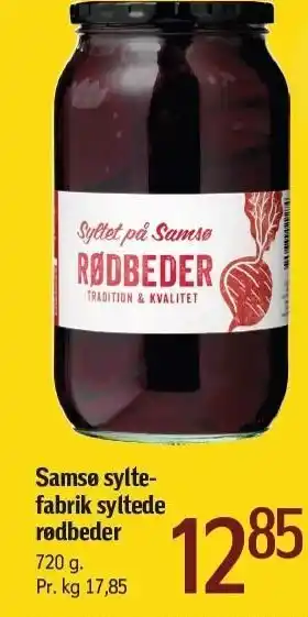 Føtex Samsø syltefabrik syltede rødbeder tilbud