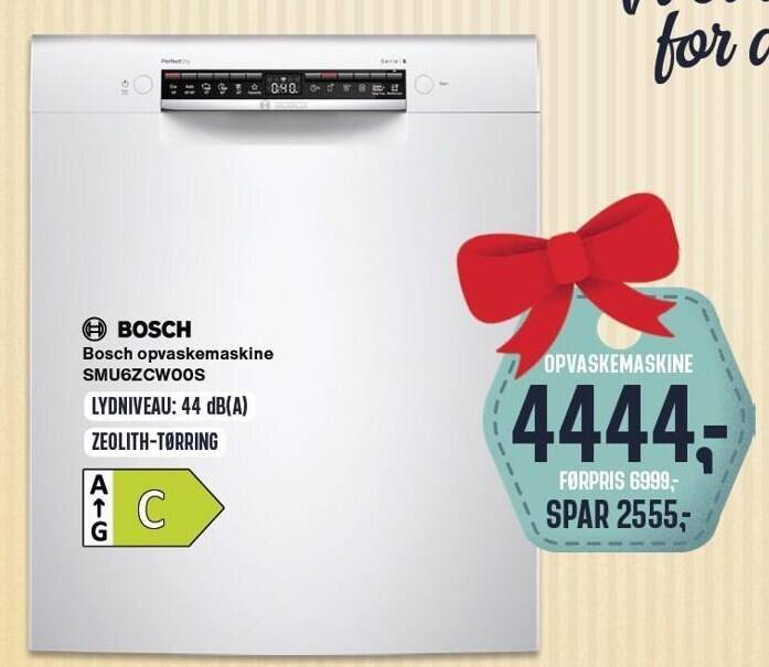 Bosch opvaskemaskine tilbud hos Skousen