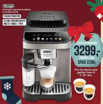 Skousen Delonghi espressomaskine tilbud