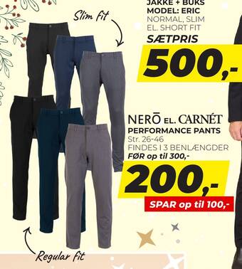 Dansk Outlet Performance pants tilbud