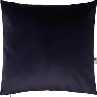 Hmt pyntepude m. fyld leia velour 40x40 blå