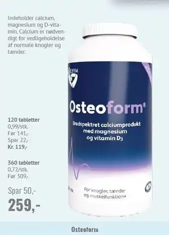Helsam Osteoform tilbud