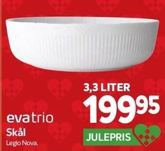 Din Isenkræmmer Eva trio skål tilbud