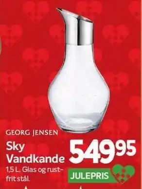 Din Isenkræmmer Georg jensen sky vandkande tilbud
