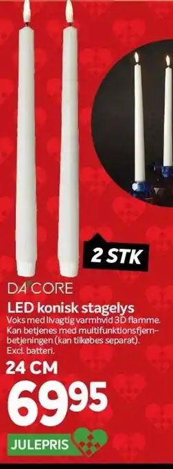 Dacore led konisk stagelys