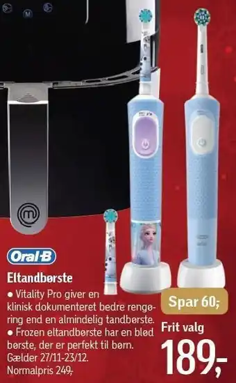Føtex Oral-b eltandbørste tilbud