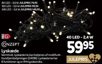 Din Isenkræmmer Conzept lyskæde tilbud