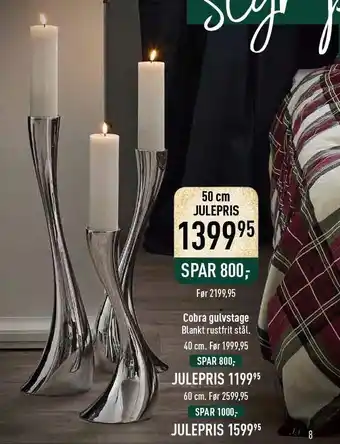 Imerco Cobra gulvstage tilbud