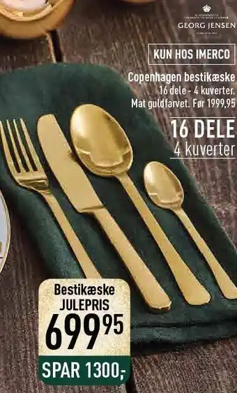 Imerco Copenhagen bestikæske tilbud