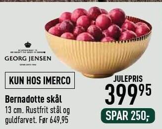 Imerco Bernadotte skål tilbud