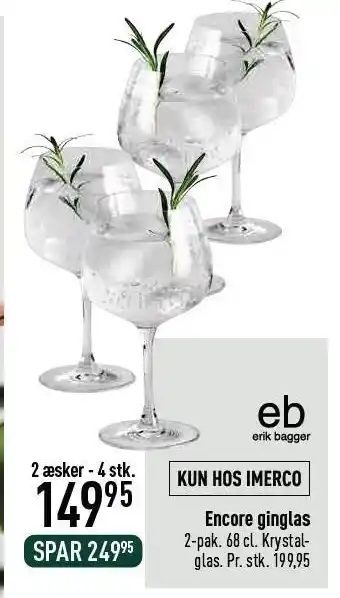 Imerco Encore ginglas tilbud