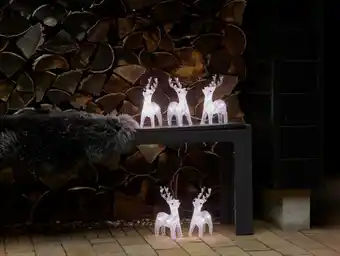 Lyskæde med 5 led-rensdyr