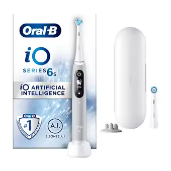 Power Oral-b io series 6s elektrisk tandbørste, grey opal tilbud
