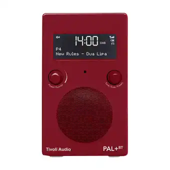 Power Tivoli audio pal+ bt radio gen2, rød tilbud