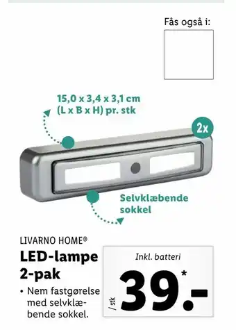 Let-Køb LED-lampe 2-pak tilbud