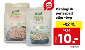 Let-Køb Økologisk perlespelt eller -byg tilbud