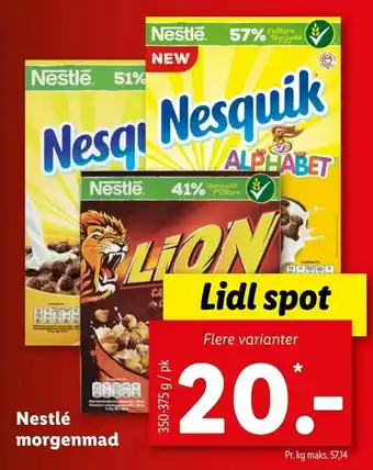 Let-Køb Nestlé morgenmad tilbud