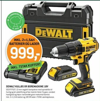 XL-BYG Dewalt kulløs xr boremaskine 18v tilbud